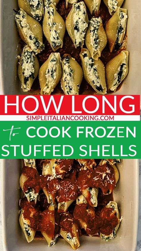 Freezing Stuffed Shells, Frozen Stuffed Shells Recipe, Make Ahead Stuffed Shells, Large Shells Recipe, Frozen Stuffed Shells, Jumbo Shells Stuffed, Make Ahead Stuffing, Jumbo Shell Recipes, Baked Stuffed Shells