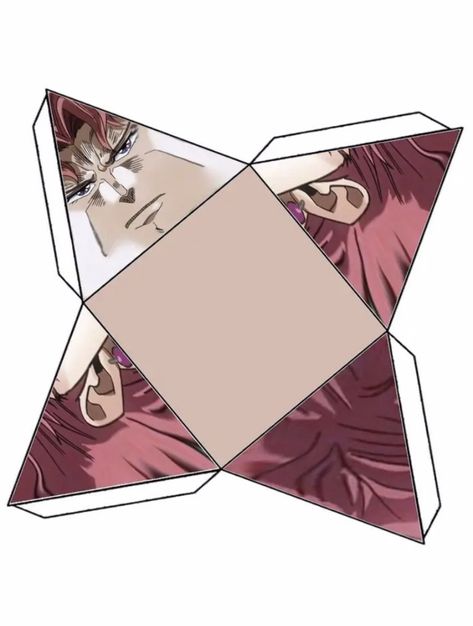 Paper Cube, Vocaloid Funny, Anime Paper, Paper Toys Template, Paper Doll Template, Pix Art, Papercraft Templates, Jojo's Bizarre Adventure Anime, Jojo Anime