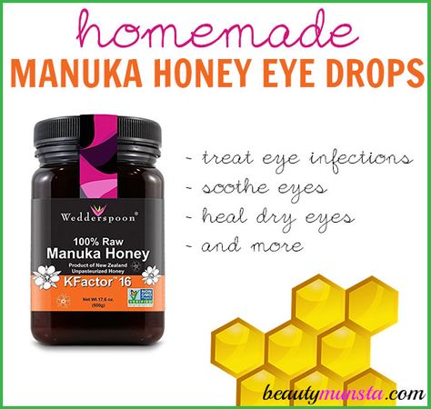 Not long ago, I shared a recipe for a DIY Eye Spray using Raw Honey. Now I want to share something even more powerful and that’s DIY manuka honey eye drops! Manuka honey is the best type of honey out there. It’s got extremely potent antibacterial effects and a high nutrient content that makes it … Natural Beauty Hacks, Manuka Honey Benefits, Logo Eye, Honey Eyes, Manuka Oil, Natural Beauty Routine, Honey Drops, Natural Beauty Diy, Eye Eye