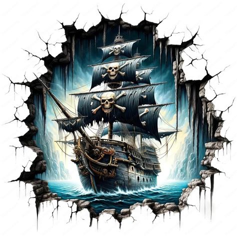 Terrifying Pirate Ship Clipart Haunted Pirate Ship Clipart Bundle 10 High-quality Designs Nautical Art Printables Commercial Use - Etsy Steampunk Pirate Ship, Pirate Ship Design, Pirate Ship Art Illustrations, Pirate Ship Background, Pirate Ship On The Sea, Pirate Ship Digital Art, Haunted Pirate Ship, Ghost Ship Art, Pirate Ship Desktop Wallpaper