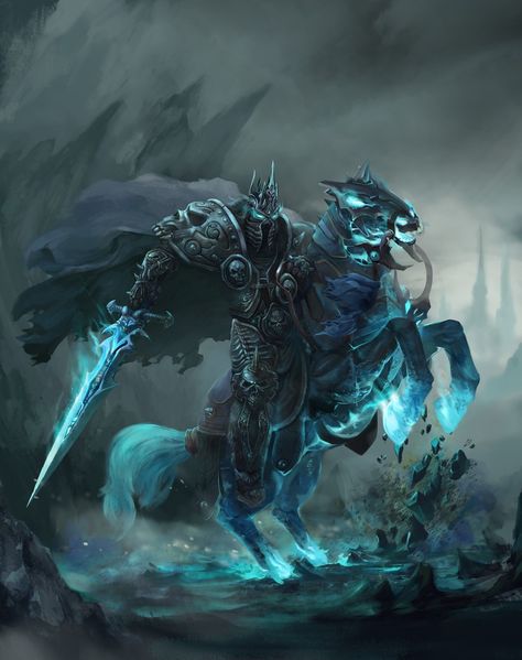 World of Warcraft Evil Warrior, Arthas Menethil, Chaotic Evil, World Of Warcraft Game, Dark King, Lich King, Warcraft Art, Dark Souls Art, Blizzard Entertainment