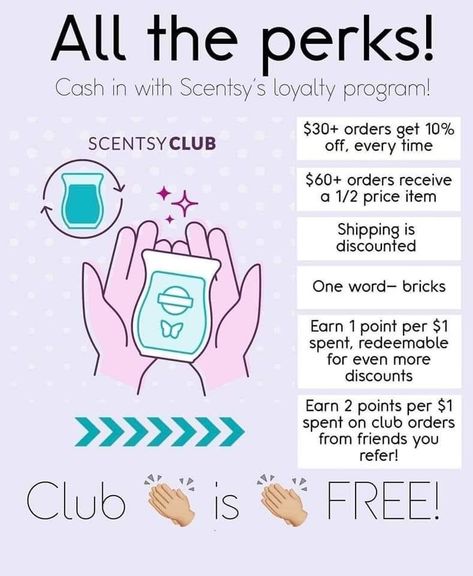 Scentsy Club, Scentsy Brick, Scentsy Marketing, Join Scentsy, Scent Warmers, Scentsy Consultant Ideas, Holiday Fragrance, Scentsy Party, Scentsy Business