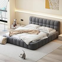 Adult Bedroom Furniture, Luxury Headboard, Low Platform Bed, Fabric Headboard, Adult Bedroom, Queen Size Bed Frames, Headboard Designs, Upholstered Bed Frame, Mattress Springs