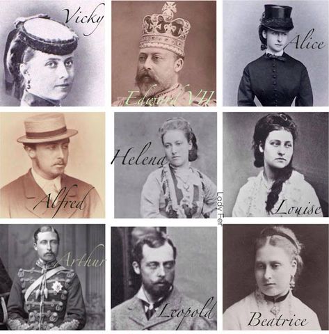 THE SAVVY SHOPPER: Queen Victoria's 9 Children Over The Years Queen Victoria Family Tree, Princess Helena, Queen Victoria And Prince Albert, Victoria's Children, Queen Victoria Children, Queen Victoria Family, Prince Arthur, Queen Victoria Prince Albert, Victoria Prince