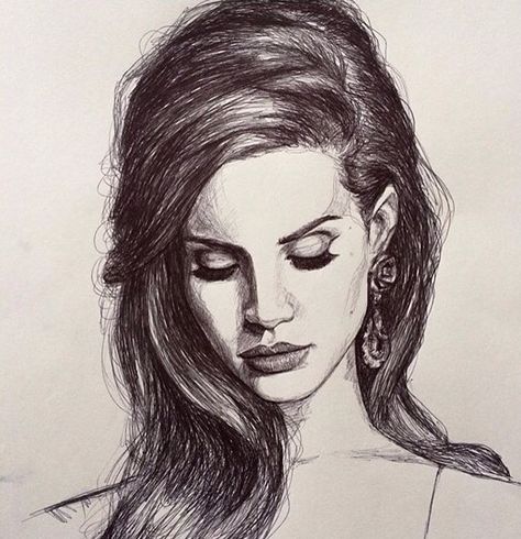 Lana<3 Lana Del Rey Drawing, Rey Drawing, Lana Del Rey Art, Beach Artist, Draw Step By Step, Character Artwork, Portraiture Drawing, Cute Sketches, Art Drawings Sketches Pencil