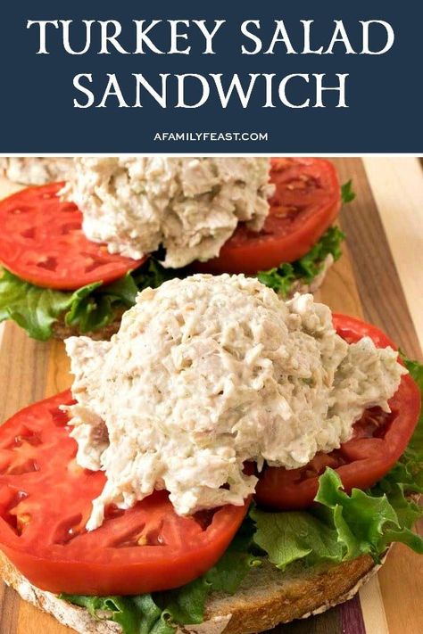 Turkey Salad Recipe Leftover, Turkey Salad Sandwich, Seasoned Turkey, Sandwich Spread Recipes, Sandwich Spreads, Turkey Salad Recipe, Turkey Sandwiches Recipes, Salad Sandwich Recipe, Sandwich Salad