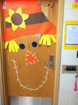 House of Krause: This Week in 2nd Grade Scarecrow Door Bulletin Letters, Thanksgiving Classroom Door, Math Focus Walls, Fall Classroom Door, Focus Walls, Preschool Door, Halloween Classroom Door, Preschool Thanksgiving, Thanksgiving Bulletin Boards