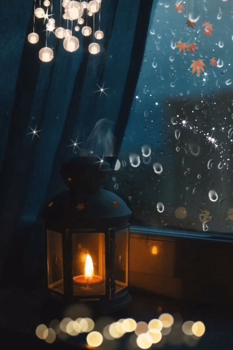 Gif Rain Window, Raining Lamp, Window Raining, Ramzan Decoration, Cooking Receipe, Pink Ombre Wallpaper, Rain Lamp, Candle Gif, Rain Window