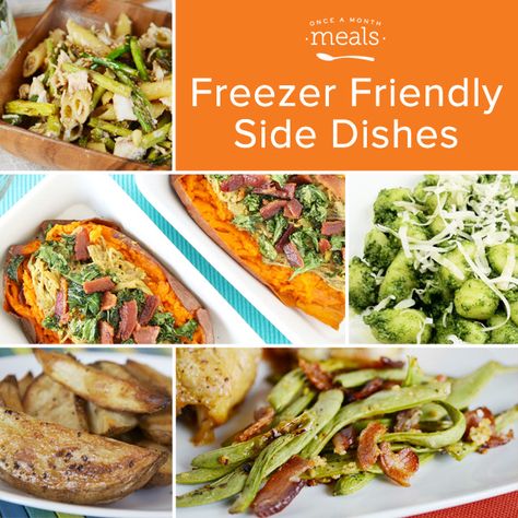 Freezer Friendly Side Dishes Chicken Freezer Meals, Best Thanksgiving Side Dishes, Freezer Dinners, Slow Cooker Freezer Meals, Freezer Friendly Meals, Freezable Meals, Freezer Meal Planning, Custom Menu, Freezer Meal Prep