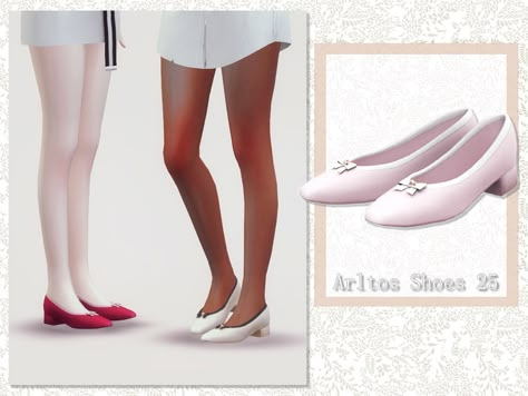 The Sims Resource - Ribbon Mary Jane shoes / 25 Sims 4 Ballet Flats, Sims 4 Cc Shoes Flats, Sims 4 Ballet Shoes, Sims 4 Kitten Heels, Sims Shoes, Mod Shoes, Sims 4 Royal, Victorian Shoes, Sims 4 Cas Mods