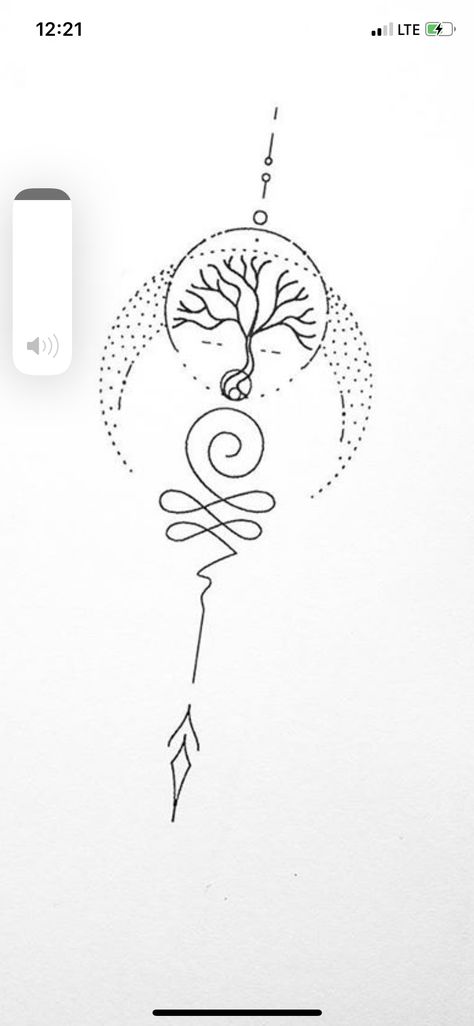 Tree Unalome Tattoo, Unalome Tree Of Life Tattoo, Tree Of Life Unalome Tattoo, Unalome Tattoos, Tattoo Tree Of Life, Rebirth Tattoo, Vertical Tattoo, Meaningful Symbol Tattoos, Arm Tats