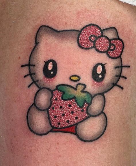 50+Amazing Hello Kitty Tattoo Designs with Meanings, Ideas, and Celebrities 3 Appearance Goals, Taekwondo Wallpaper, Hello Kitty Tattoo, Kitty Tattoos, Cute Matching Tattoos, Yuko Shimizu, Kitty Tattoo, Nurse Tattoo, Tattoos Meaning