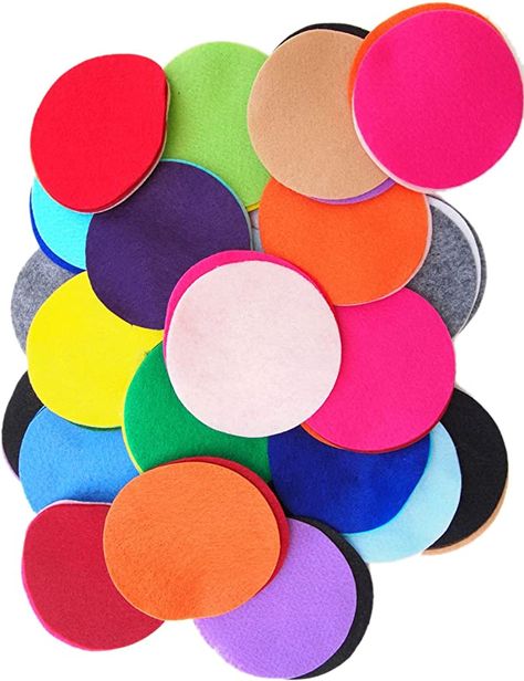 Amazon.com: Playfully Ever After Mixed Color Assortment of Craft Felt Circles (5 Inch - 50pc) Buzz Costume, Felt Board, Creative Craft, Diffuser Necklace, Quiet Books, Miniature Crafts, Making Hair Bows, Storage Devices, A Perfect Circle