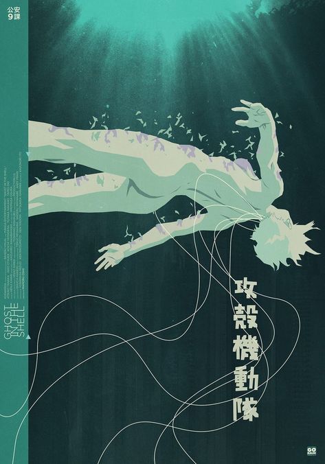 Ghost In The Shell 1995, Mamoru Oshii, Shell Tattoos, Motoko Kusanagi, Alternative Movie Posters, Ghost In The Shell, Cyberpunk Art, March 27, 90s Anime