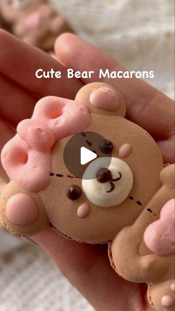 U-Taste Kitchen on Instagram: "Cute Bear Macarons. Recipe linked in my bio.#macarons #macaron #cutemacaron #dessert #desserts #viralvideos #viralreels #viralpost" Bear Macarons, Macarons Recipe, Macaroon Recipes, Cookie Tutorials, Cookie Do, Cute Bear, Viral Post, Macaroons, Cute Bears