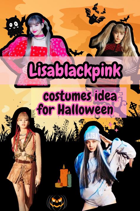 Halloween DIY Content Ideas Blackpink Halloween Costume, Blackpink Costume, Halloween Diy Costumes, Lisa Black, Halloween Day, Diy Halloween Costumes, Lisa Blackpink, Diy Costumes, Halloween Costume Ideas