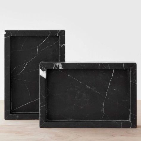 Casa Lina_marble’s Instagram profile post: ““Quartz Nero Marquina” Tray in Black🖤 size: 40*25cm DM for orders & more info 📩 #marbletray #blackmarble #blackmarbletray #bathroomdesign…” Marble Serving Trays, Marbles Crafts, Bathroom Vanity Tray, Marquina Marble, Marble Accessories, Nero Marquina Marble, The Citizenry, Accessories Kitchen, Marble Tray