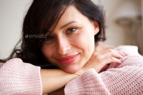 happy caucasian woman leaning on table at home by mimagephotography. Close up portrait of happy caucasian woman leaning on table at home #Sponsored #woman, #leaning, #happy, #caucasian Leaning Over Table Pose Reference, Laying Head Down On Table Reference, Head On Table Pose Reference, Head On Table Drawing, Head On Table Pose, Leaning On Table Pose Reference, Woman Leaning On Table, Leaning On Table Pose, Life Reference