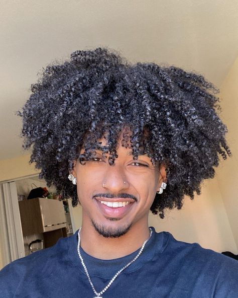 Mens Black Hairstyles, Curly Hair Black Men, Men Long Curly Hair, Curly Hairstyle For Men, 4c Curly Hair, 4a Curls, Curly Hair For Men, 4c Curls, Mens Twists Hairstyles