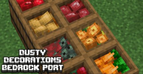 Dusty Decorations Addon (1.20) – MCPE/Bedrock Mod Aesthetic Minecraft Bedrock Mods, Mcpe Mods, Minecraft Bedrock Mods, Minecraft Mods For Bedrock, Minecraft Origins Mod List, Minecraft Seeds Bedrock Edition 1.21, Minecraft Addons, Map Minecraft, Minecraft Seed