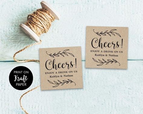 Drink Tickets Wedding, Wedding Drink Tickets, Drink Tickets, Wedding Invitations Paper, Gorgeous Calligraphy, Drink Ticket, Wedding Drinks, Diy Drinks, Ticket Template