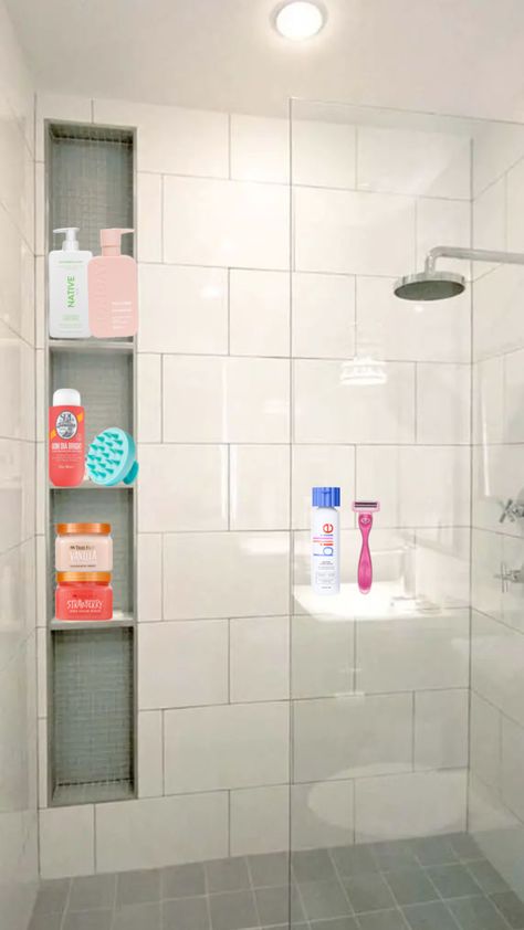 #showerroutine#shower#routine#preppy #products#preppyproducts#aesthetic #beauty#vibes#wallpaper #stockedshower#shampoo#conditioner #bodywash Preppy Shower Organization, Preppy Shower Ideas, Zepto Preppy Backround Bathroom, Shower Tok Aesthetic, Shower Preppy, Preppy Products, Beauty Vibes, Vibes Wallpaper, Shower Routine