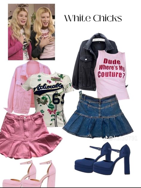 Duo Halloween Costumes From Movies, White Chicks Costume, Halloween Costumes Vintage, Fun Halloween Outfits, Chick Outfit, Cute Group Halloween Costumes, Halloween Costumes For Teens Girls, Classy Halloween Costumes, Matching Halloween Costumes