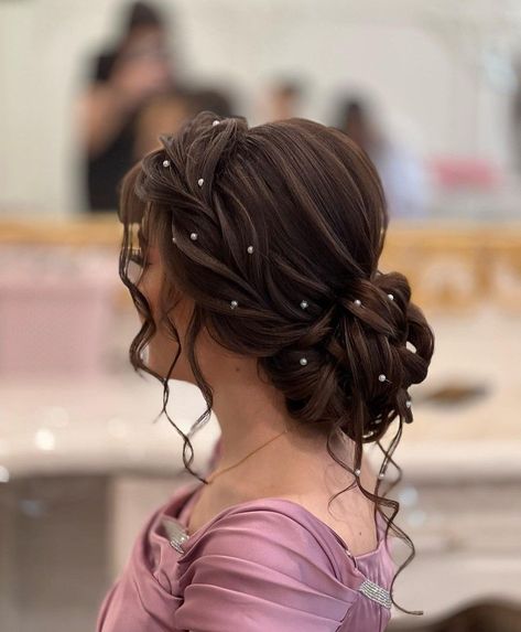 Messy Hairstyles For Bride, Luxury Wedding Hairstyles, Formal Dance Hairstyles, Intricate Hairstyles, Sanggul Modern, Hair Style On Saree, Formal Hairstyles For Long Hair, Hair Style Vedio, Easy Hairstyles For Thick Hair