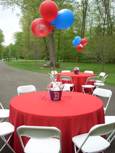 Red Sox Party Red Sox Birthday Party, Red Sox Party, Baseball Theme Birthday, Socks Party, Baseball Theme Party, Boys First Birthday Party Ideas, Baseball Birthday Party, Baseball Birthday, Boy First Birthday