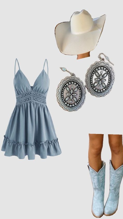 Country Dress Outfits With Boots, Western Dance Dress, Cowgirl Hoco Outfit, Western Homecoming Outfits, Tropical Paradise Outfit, Hoedown Outfit Women, Formal Country Outfits Women, Two Stepping Outfit Country, Western Graduation Outfit