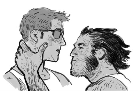 Cyclops & Wolverine by Dillan Snook Wolverine X Cyclops Fanart, Logan X Scott Summers Fanart, Wolverine X Morph, Morph X Wolverine, Cyclops And Wolverine, Scogan Xmen, Cyclops X Wolverine, Nightcrawler X Wolverine, Feral Wolverine