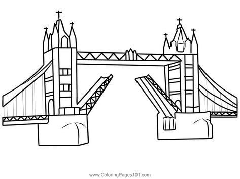 Tower Bridge In London Coloring Page Bridge Drawing, Textiles Sketchbook, Travel 2024, Note Writing Paper, Random Image, Quilling Cards, London Bridge, Tower Of London, Writing Paper