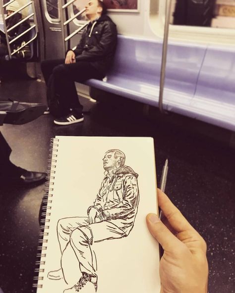 Drawing People On The Subway, Art Sketches Lips, Sketches Lips, Anatomy Studying, People On The Subway, Sketching People, Doodle Paint, Observational Drawing, Drawing Examples