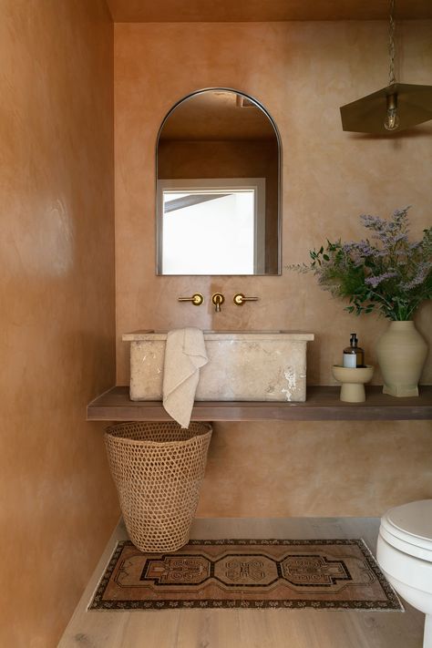 Spaniard Style Bathroom, Spanish Style Guest Bathroom, Spanish Moroccan Bathroom, Meditaranian Interiors Bathroom, Desert Style Bathroom, Spanish Bungalow Bathroom, Mexican Modern Bathroom, Medditeranean Style Bathroom, Bathroom Mediterranean Style