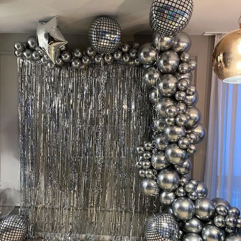 Disco Balloons, Disco Birthday, Disco Birthday Party, Silver Balloon, Disco Party, Balloons, Birthday Party, Birthday, Silver