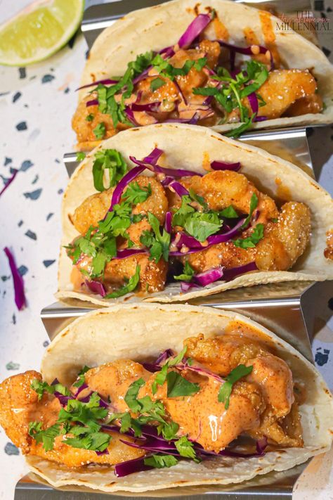 Fried Catfish Tacos with Homemade Cajun Remoulade - TMSAHM Cat Fish Tacos, Fried Catfish Tacos, Cajun Fish Tacos, Catfish Meals Dinners, Sides With Catfish, Cat Fish Dinner Ideas, Catfish Tacos Recipes, Cajun Catfish Recipes, Biohacking Recipes