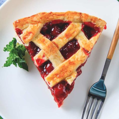 Keto Cherry Pie {the BEST filling!} - The Big Man's World ® Keto Cherry Dessert, Keto Cherry Pie, Low Carb Cherry Pie, Red Meals, Keto Pies, Fresh Cherry Recipes, Low Carb Pie Crust, Keto Pie, Keto Cakes