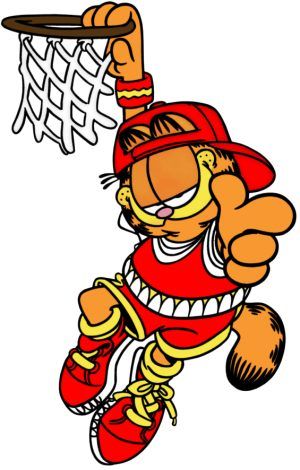 Garfield Garfield The Cat, Basketball Player, Cartoon Cat, Basketball