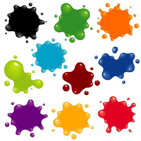 Paint Splatter Art, Slime Party, Clip Art Library, Preschool Colors, Paint Drop, Art Birthday Party, Porte Decorate, Free Art Prints, Paper Art Craft