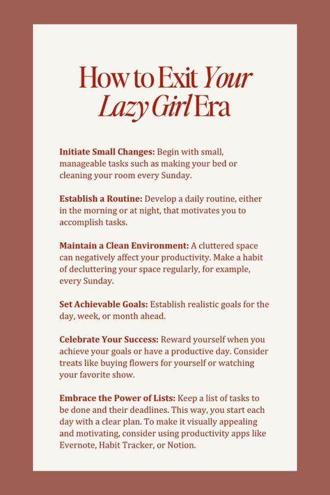 Exit Lazy Girl Era, How To Level Up, Level Up Aesthetic, Insta Account, Achievable Goals, The Comfort Zone, A Daily Routine, Practicing Self Love, Journal Lists