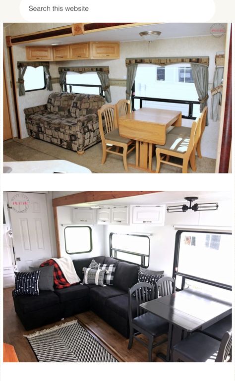 Small Travel Trailer Remodel, Small Travel Trailer, Motorhome Remodel, Camper Redo, Rv Interior Remodel, Camper Reno, Camper Interior Design, Small Travel Trailers, Camper Trailer Remodel