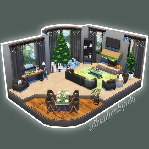 Sala The Sims 4, Sims Rooms, Western Baby Clothes, Tv Nook, Sims Freeplay Houses, Sims Builds, Sims 4 House Plans, Sims 4 House Design, Casas The Sims 4