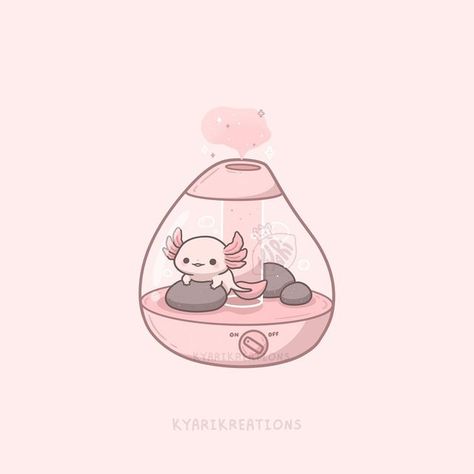 Cute To Draw, Axolotl Tank, To Draw, I Can, Illustrations