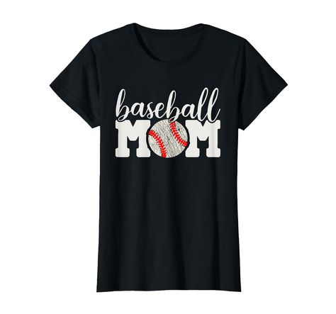 PRICES MAY VARY. PERFECT GIFT IDEA - Wear it while watching your boys play & you'll get a lot of compliments. If you are a mom of boys or mom of girls players show your support wearing baseball or softball mother Tshirt which is also perfect Mother's Day clothing present IMPRESS YOUR FRIENDS AND FAMILY by wearing this graphic cheering team tee for a baseball fan on your kids match. This crazy moms favorite funny cheer top is a great mom life tball quote super proud sports mom son gift or mom dau Camping Shirts Funny, Dog Mom Tee, Letter Print Tee, Funny Mom Gifts, Baseball Mom Shirts, Softball Mom, Funny Tee Shirts, Sports Lover, Mom Life Shirt