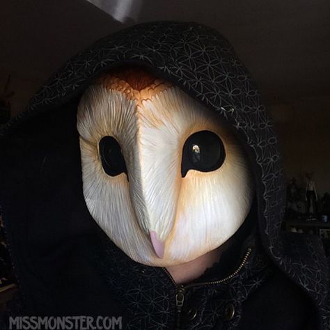 Since I can't post anything new in my store thanks to #att being the worst ...here is a reminder that DIY owl masks are still available! You can find them by going to the shop link in my profile or here: http://missmonster.myshopify.com/products/barn-owl-blank-mask-preorder-3-8-week-production #mask #owl Court Of Owls, Creepy Masks, Diy Masks, Owl Mask, Mask Aesthetic, Unique Masks, Mask Painting, Masks Diy, Leather Mask