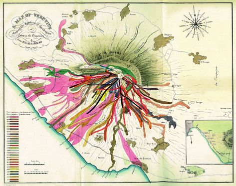 John Richardson, Cartography Design, Cartography Map, Visual Map, Architecture Mapping, Lava Flow, Art Carte, Walking Trails, Interactive Map