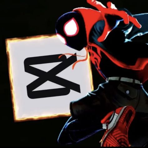 Version 2 also created by jared_in_da_club Pfp Spiderman, Capcut Icon, Miles Morales Spiderman, Miles Morales, Spiderman, Darth Vader, Created By, Fictional Characters