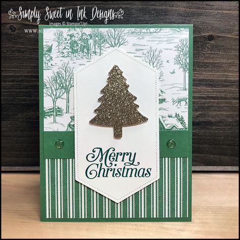 Delight your family and friends with a quick and beautiful Christmas card--handmade by you! Stampin Up Perfectly Plaid, Toile Christmas, Winter Wonderland Card, Homemade Holiday Cards, Make It Monday, Stamped Christmas Cards, Simple Christmas Cards, Homemade Christmas Cards, Stampin Up Christmas Cards