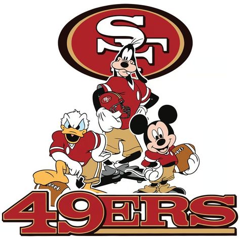 49ers Babies NFL Svg, San Francisco 49ers Svg, Disney NFL SV - Inspire Uplift 49ers Svg, Nfl Teams Logos, Svg Disney, Nfl Svg, Football Nfl, Nfl Sports, Football Svg, Football Logo, Sports Svg