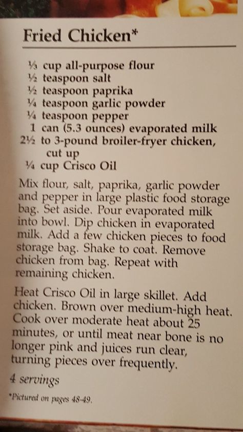 Crisco Fried Chicken Recipe, Crisco Recipes, Soul Food Dinner, Cooking Homemade, Famous Recipe, Fried Chicken Recipes, Weird Food, Chicken Dishes Recipes, Poultry Recipes